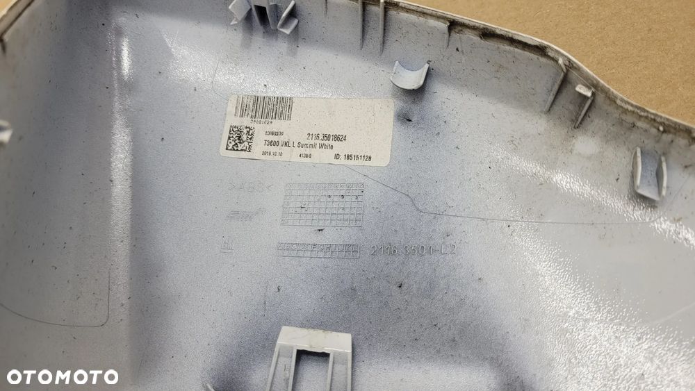 Obudowa Nakładka Lusterka L Europa Oryginał Opel Astra V 5 K 2015-2022 - 4