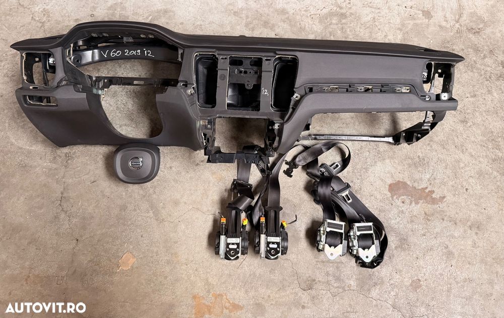 Kit airbag VOLVO V60, S60 an 2018-2024, plansa bord, airbag volan+pasager, centuri fata+ spate - 1