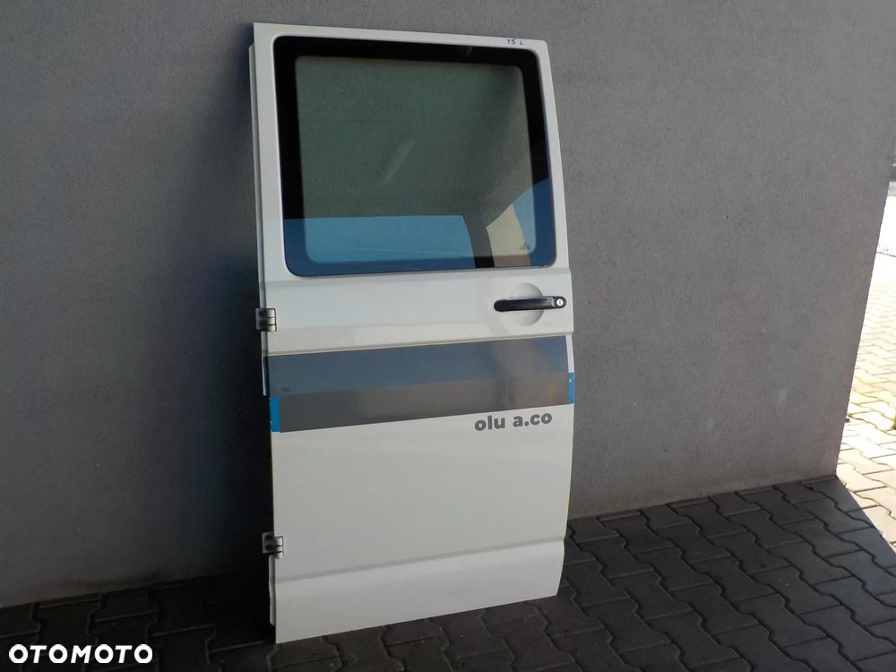 VW T5 T6 DOKA DUBELKABINA DRZWI TYŁ TYLNE LEWE KOMPLETNE - 3