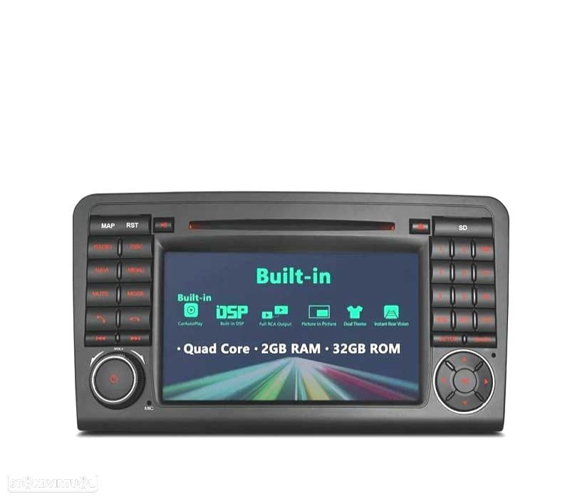AUTO RÁDIO ANDROID 10 PARA MERCEDES QUAD CORE MULTIMEDIA DVD GPS - 3
