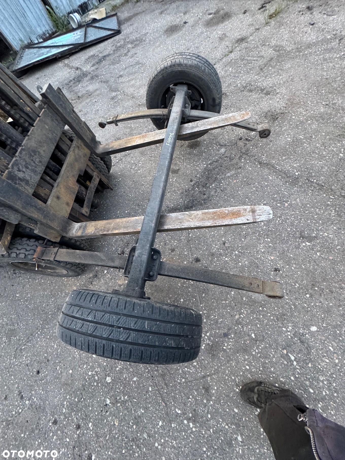 Fiat ducato 3 III Belka tył tylnia koła felga opona resor resory 2 piura pióra podwójne - 3
