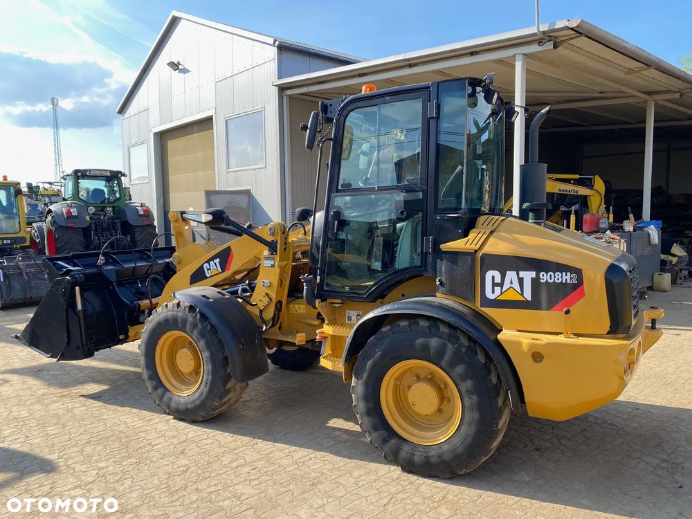 Caterpillar CAT 908H2, 2014 ROK, 6000 MTH, ŁYŻKA OTWIERANA + WIDŁY, z NIEMIEC, - 7