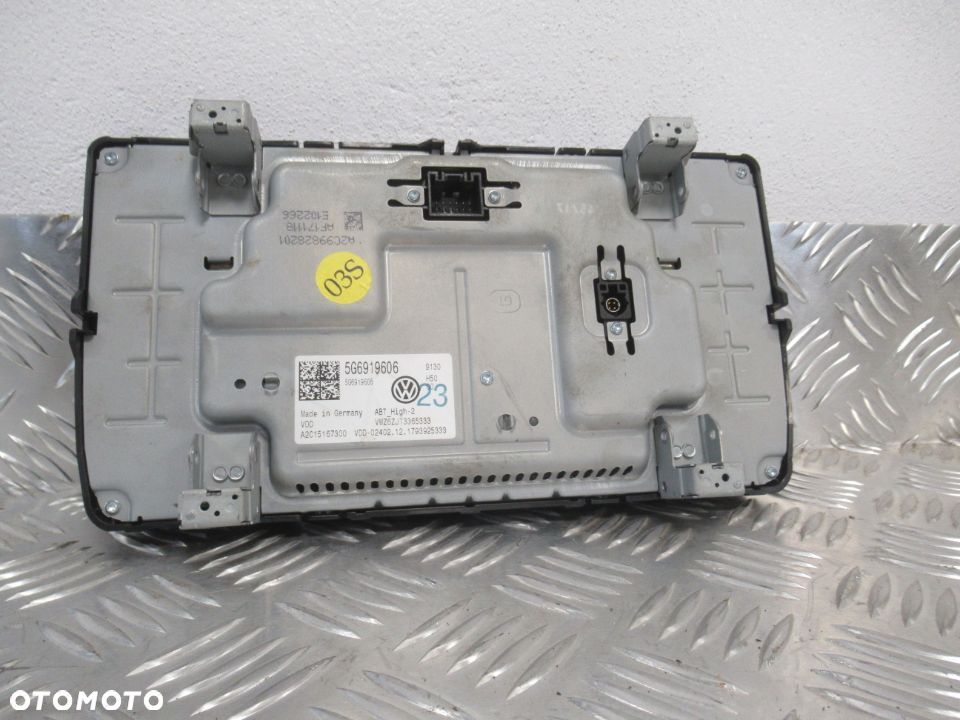 PANEL WYŚWIETLACZ RADIO NAWIGACJA EKRAN VW GOLF VII 7 LIFT 2016-2020 rok - 4