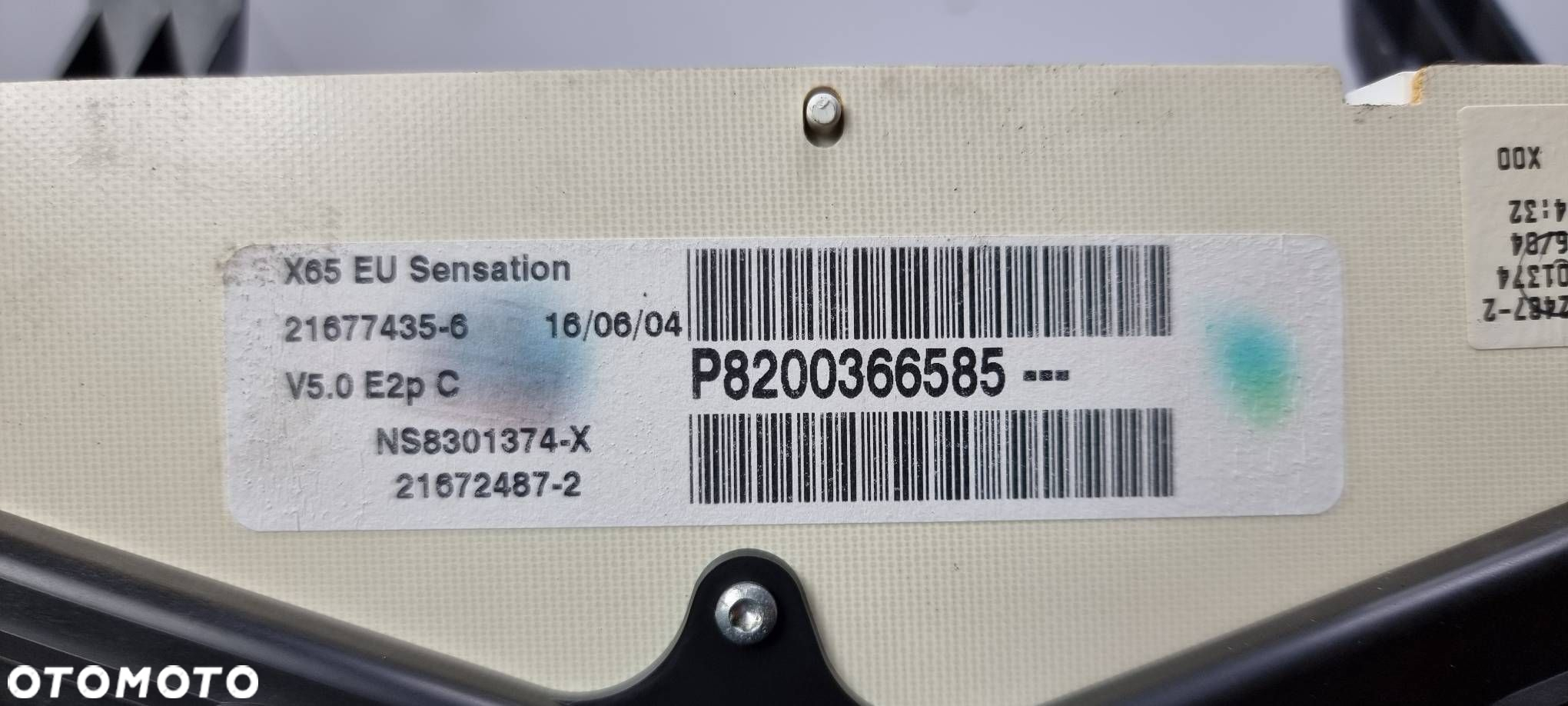 LICZNIK ZEGAR RENAULT CLIO II 8200366585 - 6