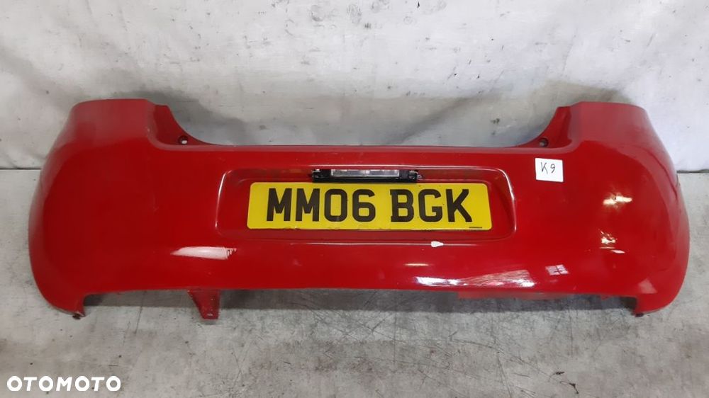 ^ ZDERZAK TYŁ TYLNY DO TOYOTA YARIS II MK2 3P0 CZERWONY SZPACHEL !