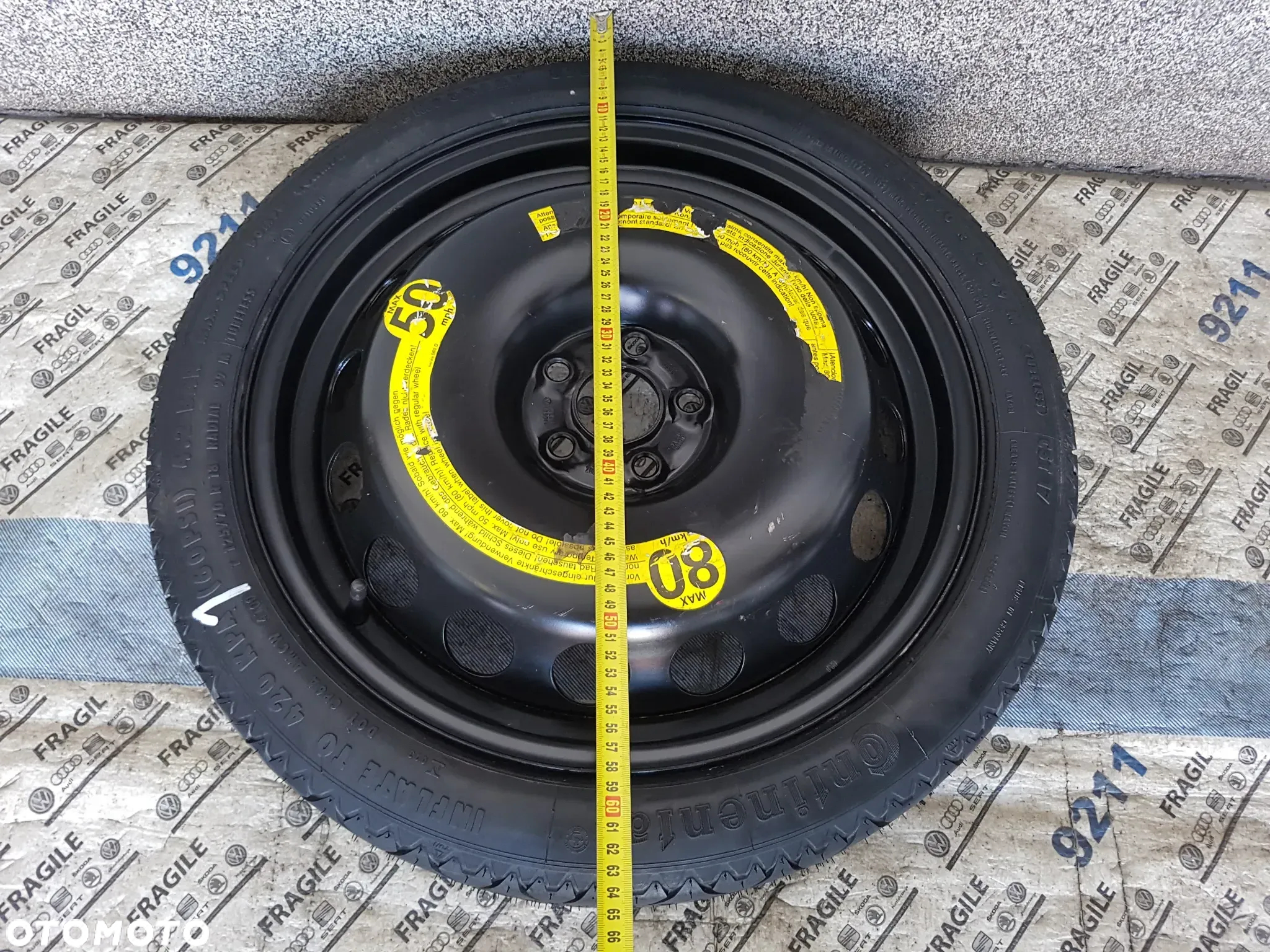 KOŁO DOJAZDOWE VW TAIGO T-CROS SKODA KAMIQ SEAT ARONA   5X100 3,5JX18  125/70R18 - 11