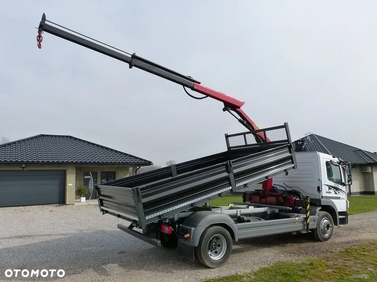 Mercedes-Benz ATEGO 1224 HDS PALFINGER PK450L/ DŹWIG / ŻURAW / NOWA 3-STRONNA WYWROTKA / KIPER / EURO 5 / DMC 11.990 KG / ŁADOWNOŚĆ 6.800 KG / DŁ. 4.50 M / 10 EUROPALET/ STAN IDEALNY / OKAZJA - 25