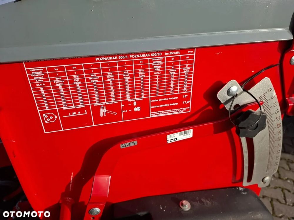 Unia Siewnik do zboża i rzepaku Poznaniak 500/3D dostępny od ręki - 22