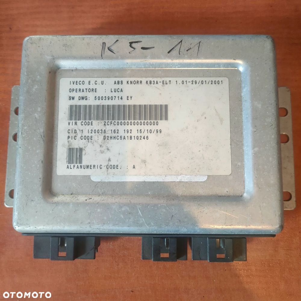 Iveco Eurocargo sterownik abs e1021125 - 1