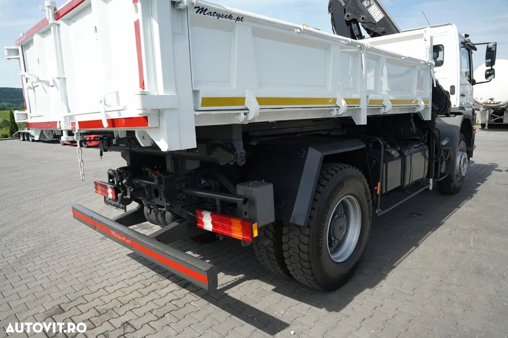 Mercedes-Benz AXOR 1833 / 4x2 / BASCULATOR 3 LATE + HDS HIAB 122 / HYDROBRA / MANUAL / - 18