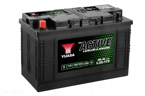 Akumulator YUASA ACTIVE 12 V 115 Ah MARINE L35-115 Rybnik