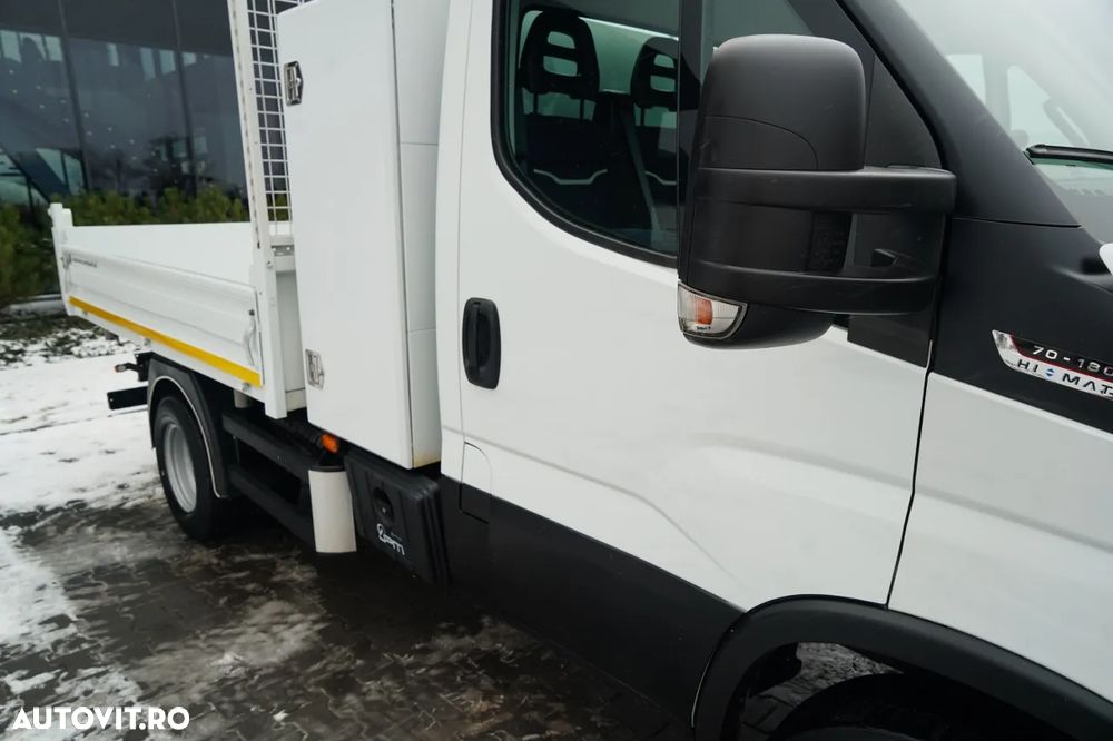 Iveco DAILY 70-180 / BASCULATOR SPATE 2.8 M / MTA: 7.0 T / BLOCARE PUNȚI / DUBLU / HI-MATIC - 21