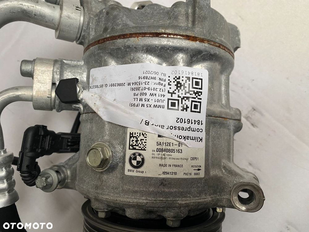 SPRĘŻARKA KOMPRESOR KLIMATYZACJI BMW X5M F95 X6M F96 5A112E1 - 3