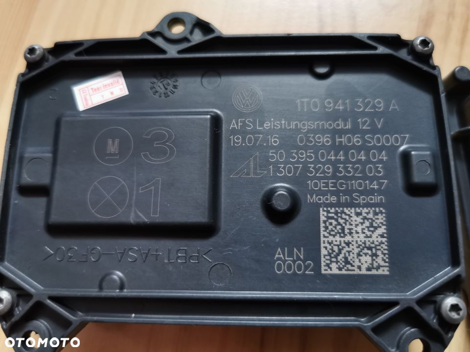 VW Passat CC Touran II Caddy Skoda Yeti Seat Alhambra Moduł skrętu AFS przetwornica 1T0941329A - 2