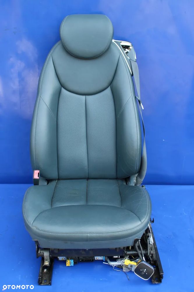 Fotel + pas lewy kierowcy niebieski OE Mercedes SL R230 W230 - 3