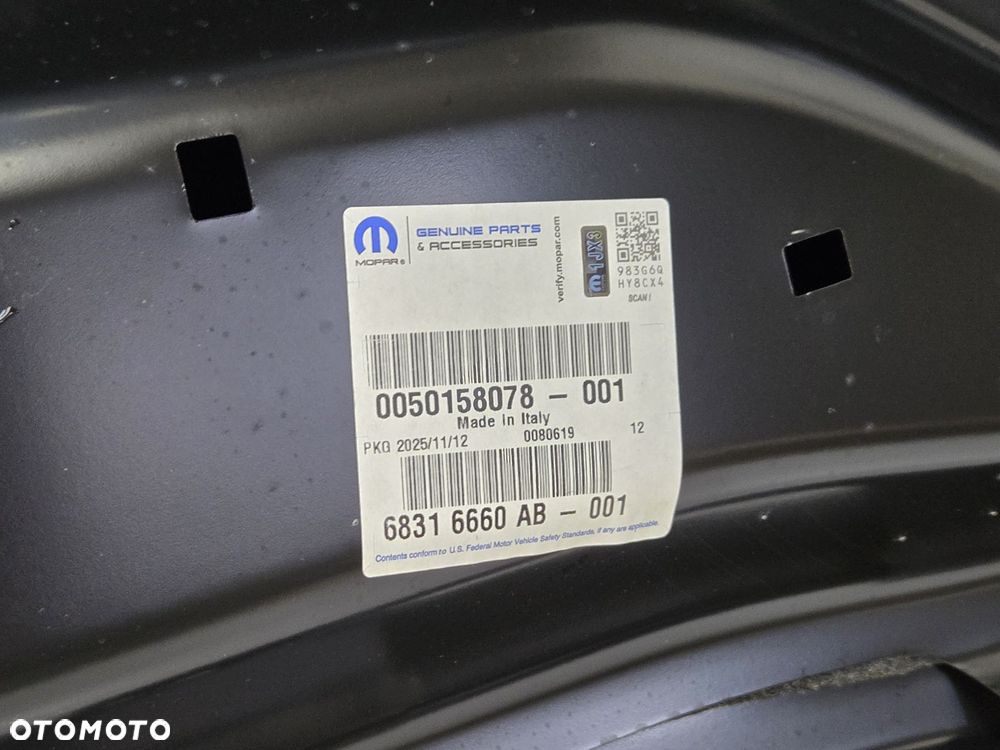 Fiat ducato boxer jumper 14- maska pokrywa silnika 50158078 nowa oryginał - 9