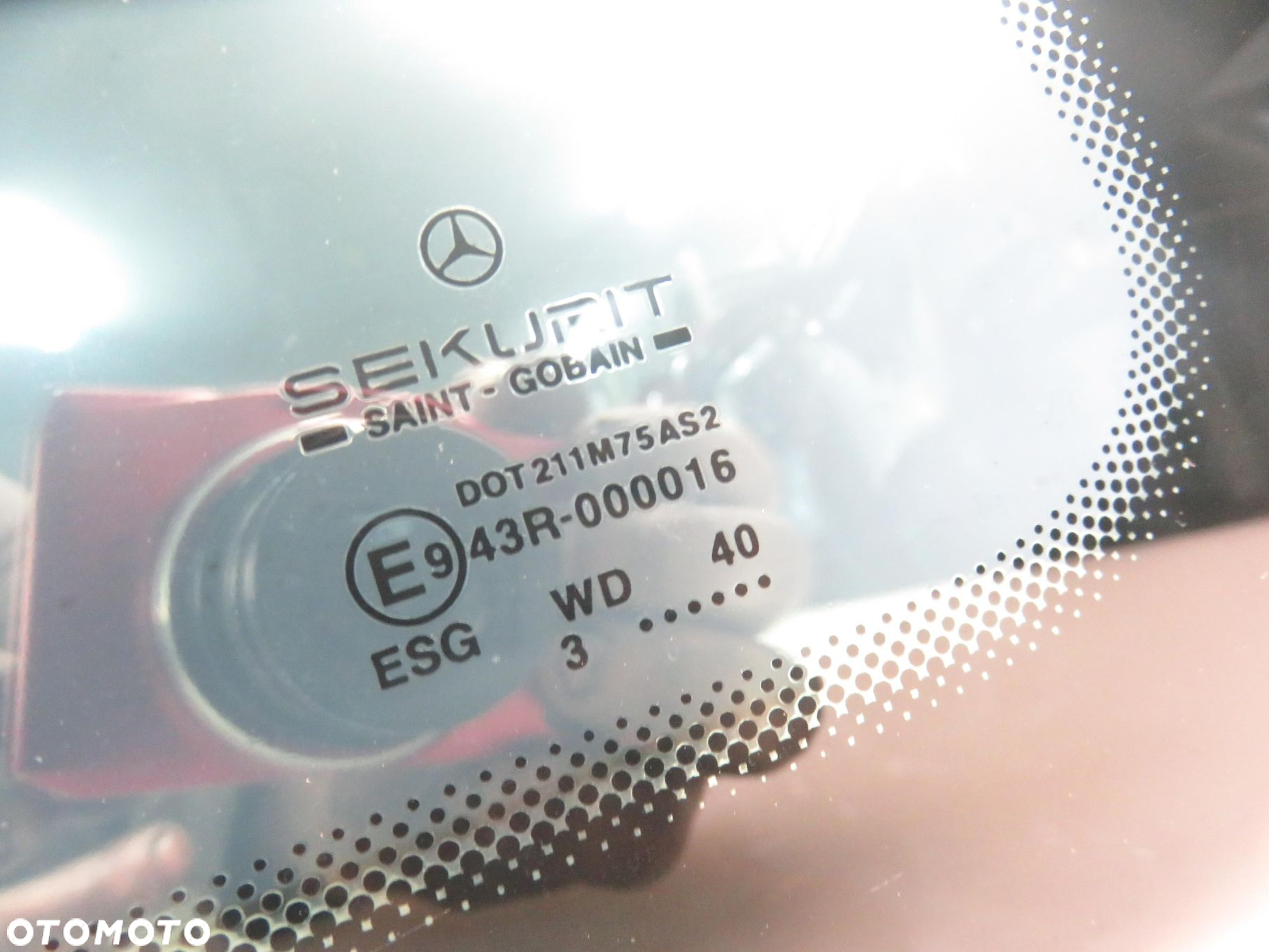 SZYBA UCHYLNA LEWA TYLNA MERCEDES VITO W639 - 5
