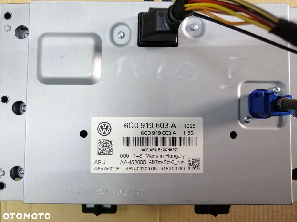 Volkswagen Polo V 6R radio nawigacja czytnik 6C0919603A 3Q0035846 - 10