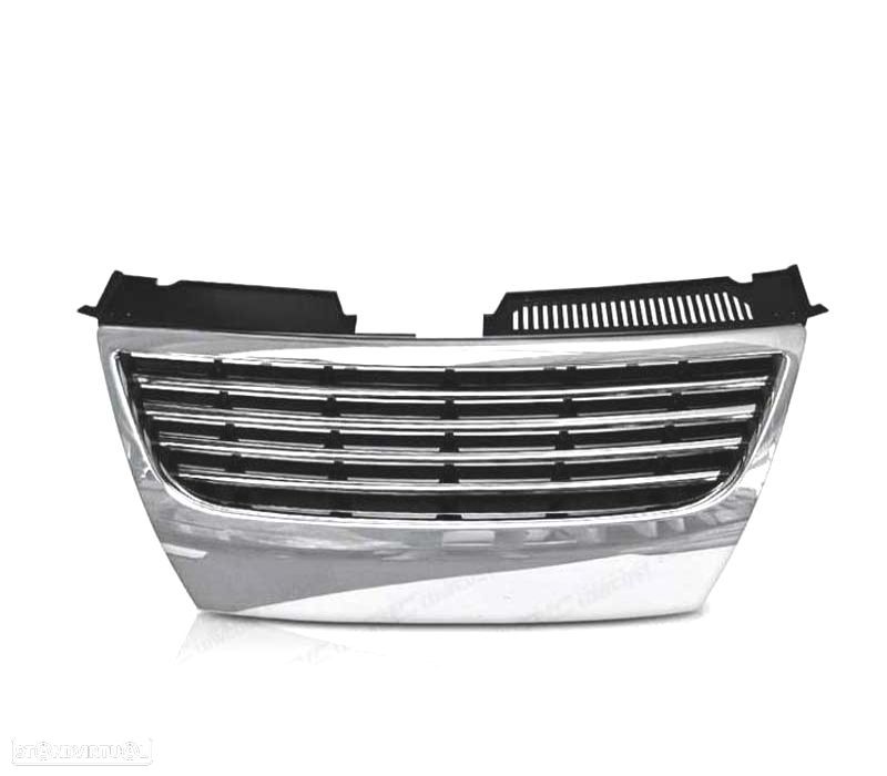 GRELHA FRONTAL VOLKSWAGEN VW PASSAT 05-10 PRETO CROMADO - 2