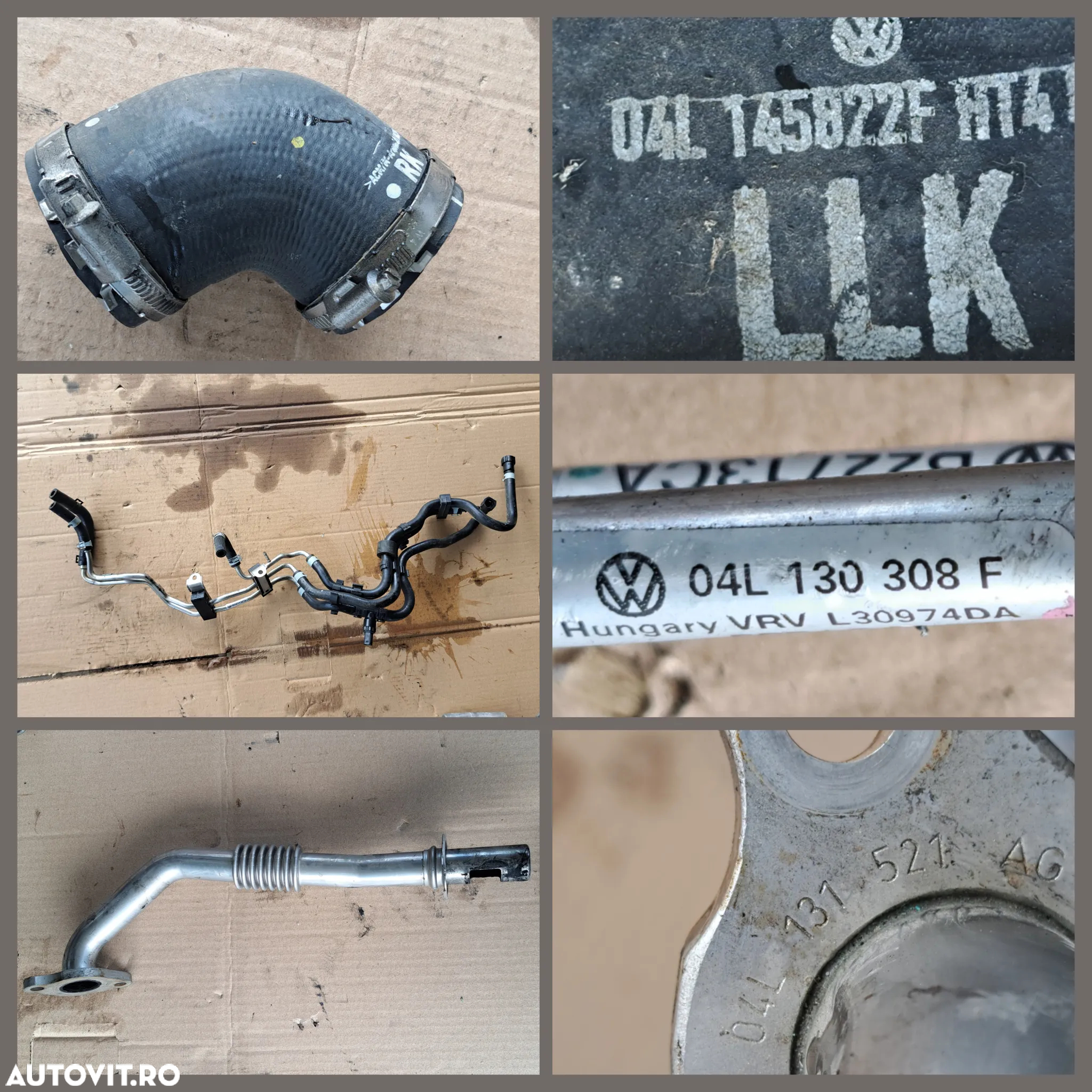 -2- Anexe motor CXH VW T6 2.0 tdi 2019 21 000 km catalizator sonda lambda supapa vacuum flansa lichid racire fulie motor fulie pompa servo pompa recirculare apa instalatie electrica motor - 11