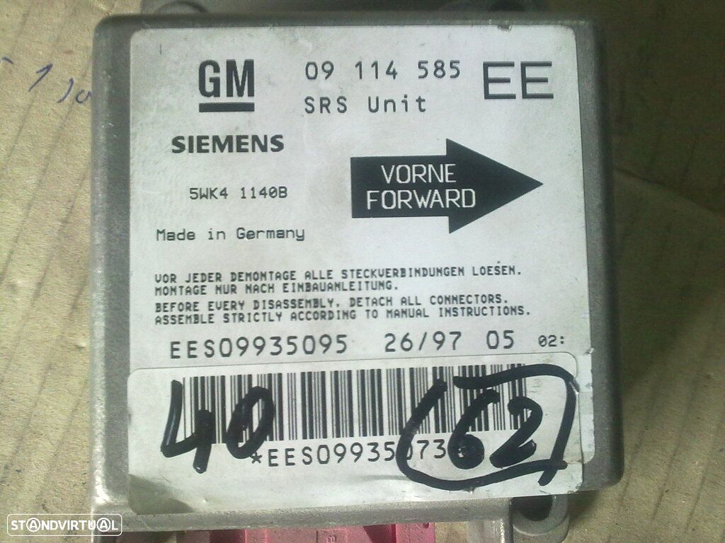 Modulo Airbag 09114585 OPEL CORSA B - 1