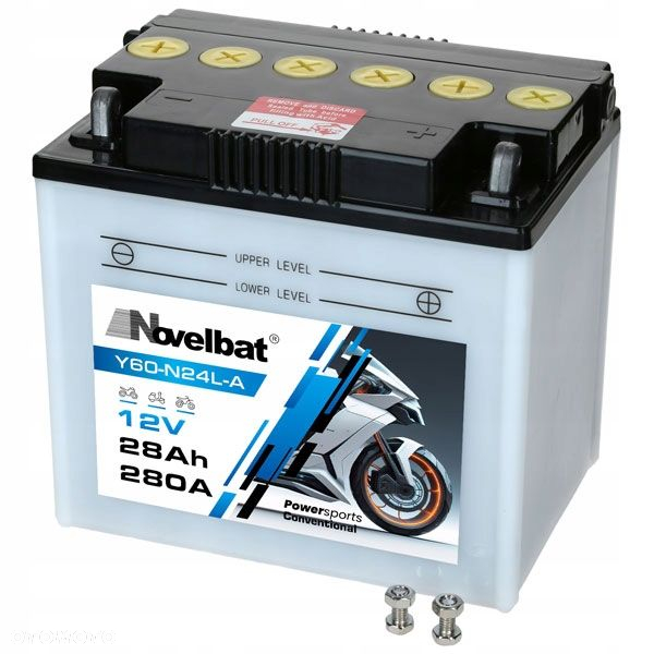 Akumulator Novelbat Y60-N24L-A 12V 28Ah 280A 185126170 Garden P - 6