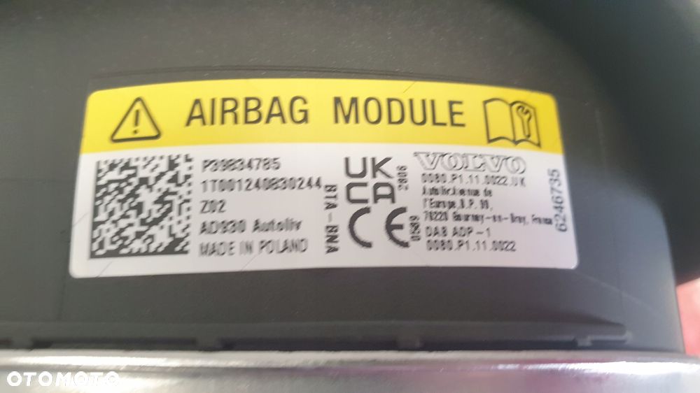 volvo airbag poduszka powietrzna kierowcy p39834785 - 4