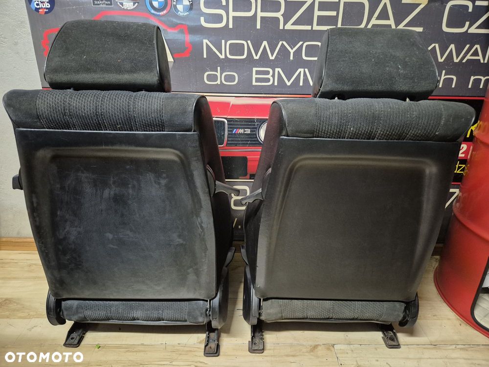 BMW E30 COUPE Fotele Prawy Lewy Komplet Przód Przednie Składane - 5
