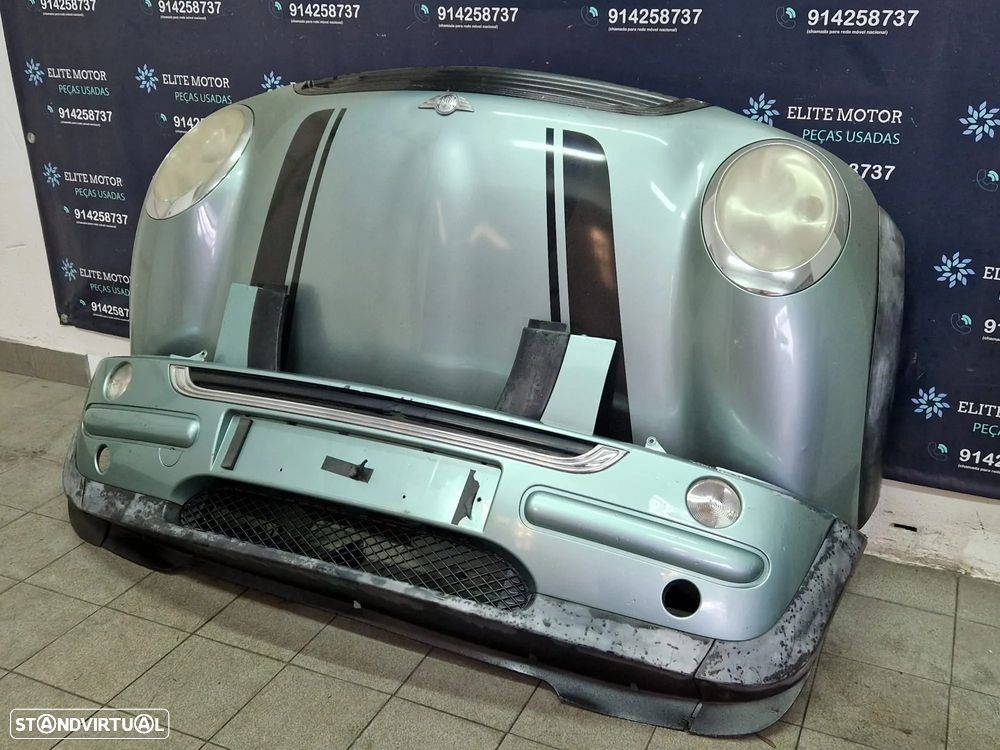 Frente completa usada MINI ONE R50 capot parachoques guardalamas oticas - 2