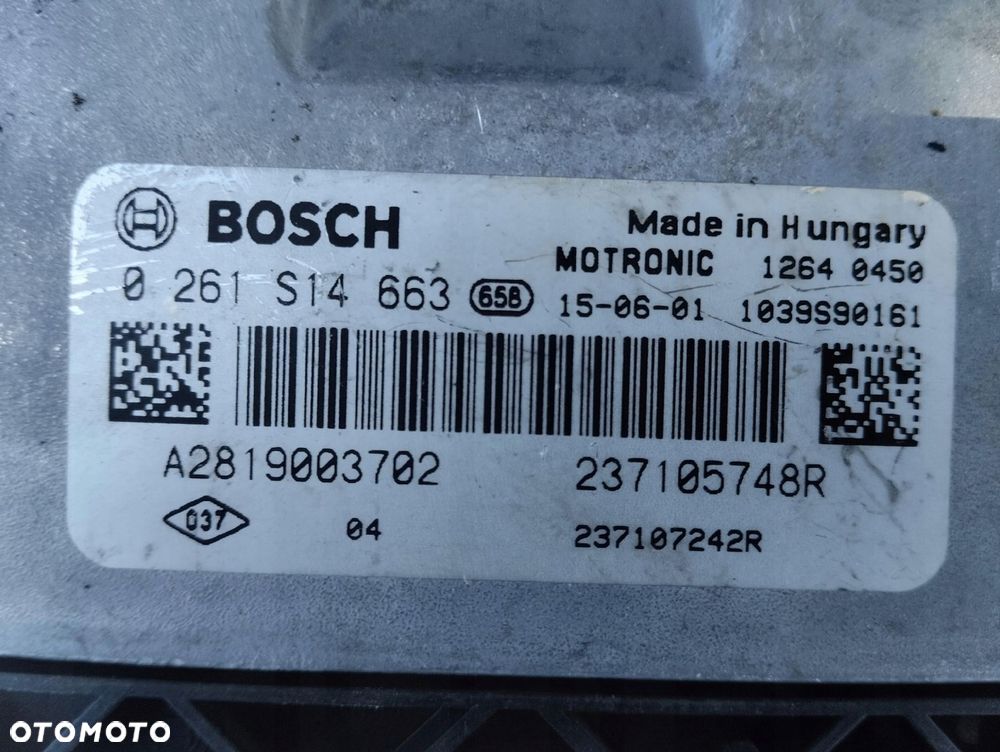 sterownik renault twingo 0261s14663 237105748r - 2