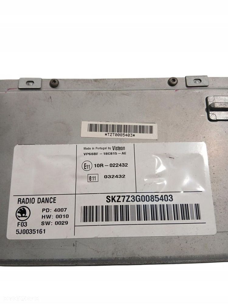 radio cd skoda fabia ii 5j0035161c - 4