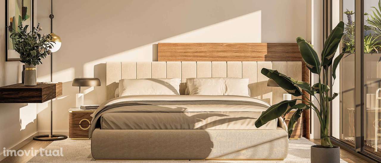 Apartamento T1 com terraço, em condomínio com piscina - Grande imagem: 2/16