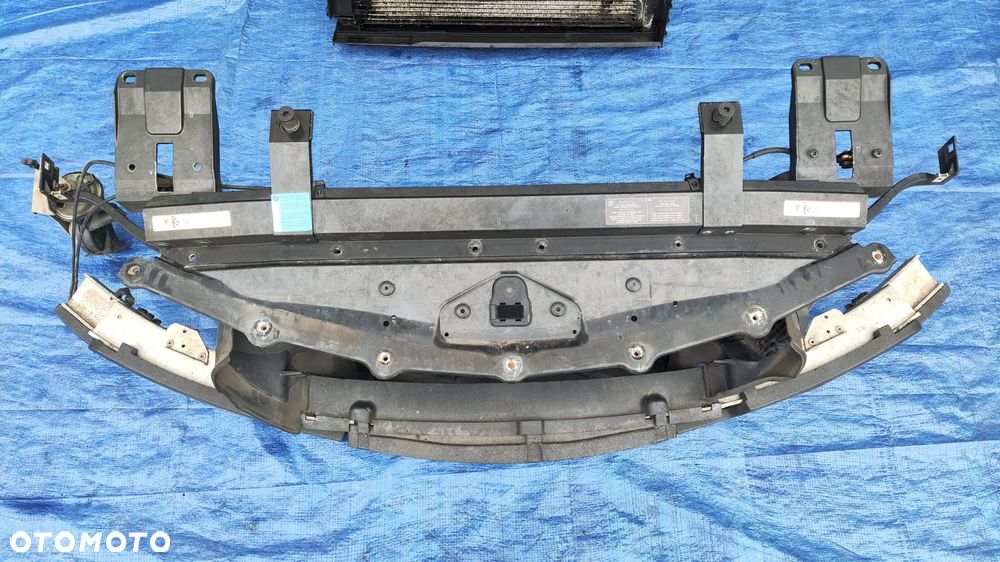 PAS PRZEDNI WZMOCNIENIE BELKA PRZÓD CHŁODNICA WODY KLIMATYZACJI WENTYLATOR KOMPLET BMW E63 E64 LCI LIFT 3.0i N53 - 3