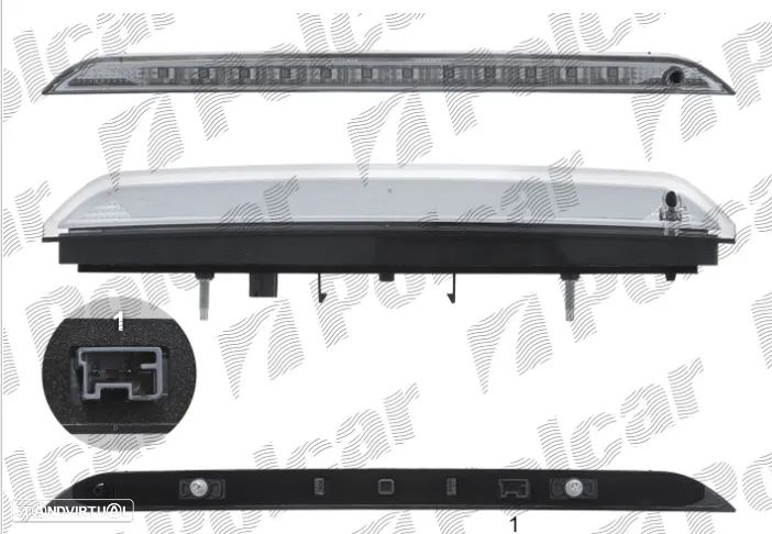 Farolim de 3º stop Peugeot 508  2008 3008 5008 Carrinha Citroen C4 Picasso C5 AirCross 6351LX 6351.LX - 1