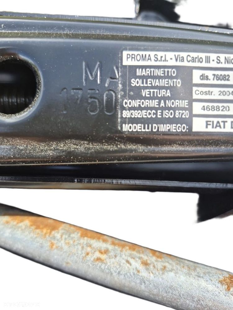 Podnośnik lewarek klucz Fiat Ducato Boxer Jumper zestaw 0261775 - 3