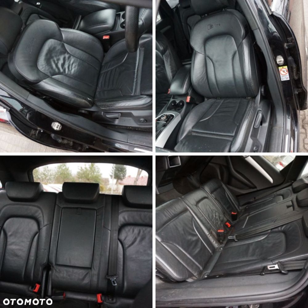 FOTELE FOTEL PRZEDNI LEWY PRAWY KANAPA WNĘTRZE Q5 I 8R CZARNA SKÓRA GRZANE S-LINE AUDI 2008-2012 - 1