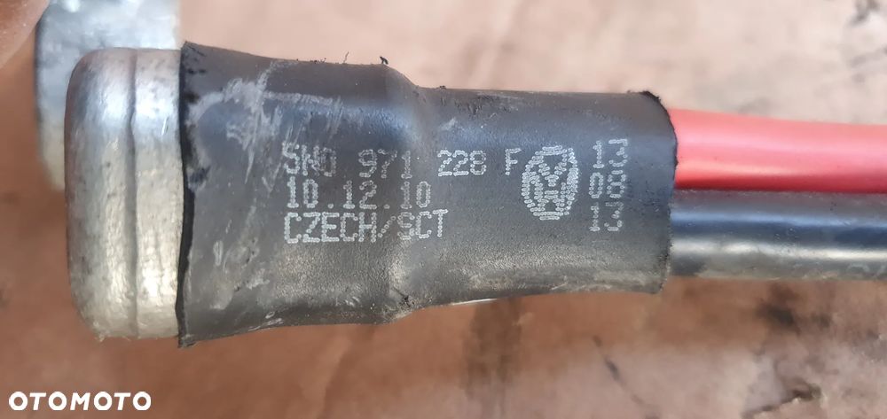 Klema plusowa kabel przewód VW Tiguan I Lift 5N0971228F - 7