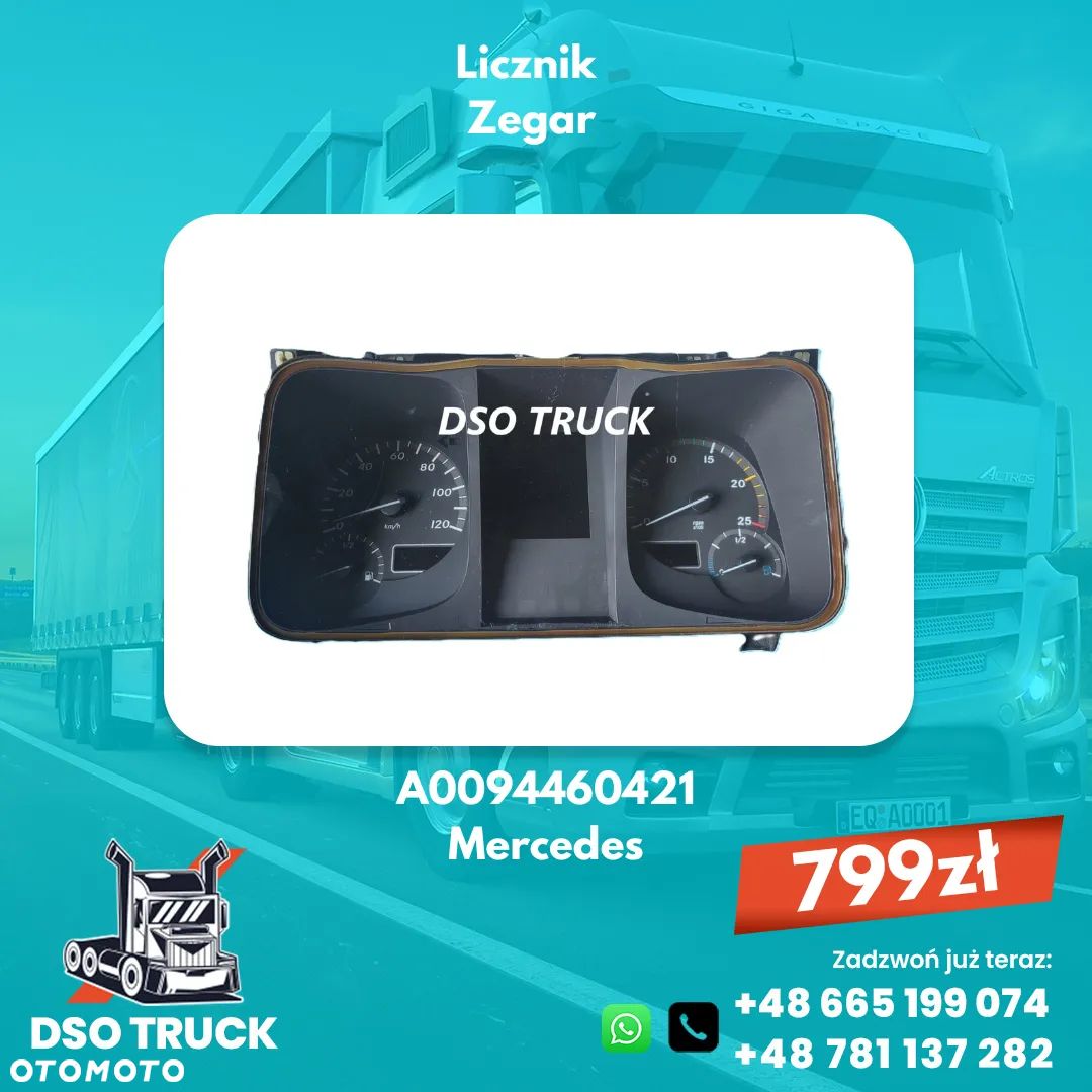Licznik Zegar A0094460421 Mercedes ACTROS AXOR ATEGO - 1