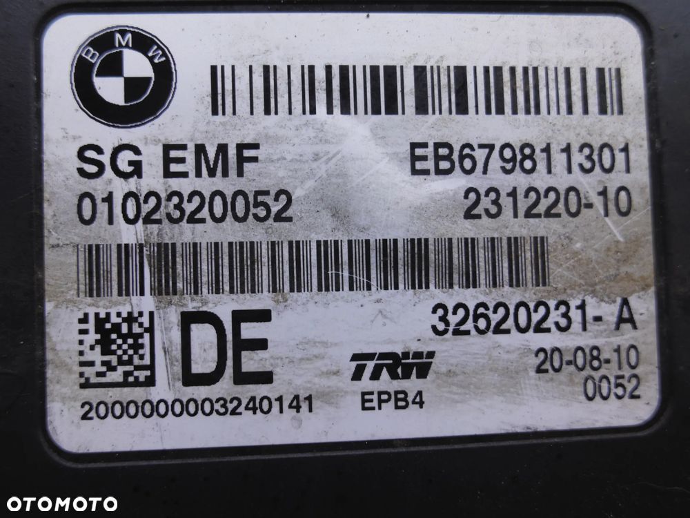 BMW 5 F10 F11 MODUŁ HAMULCA RĘCZNEGO 679811301 - 2