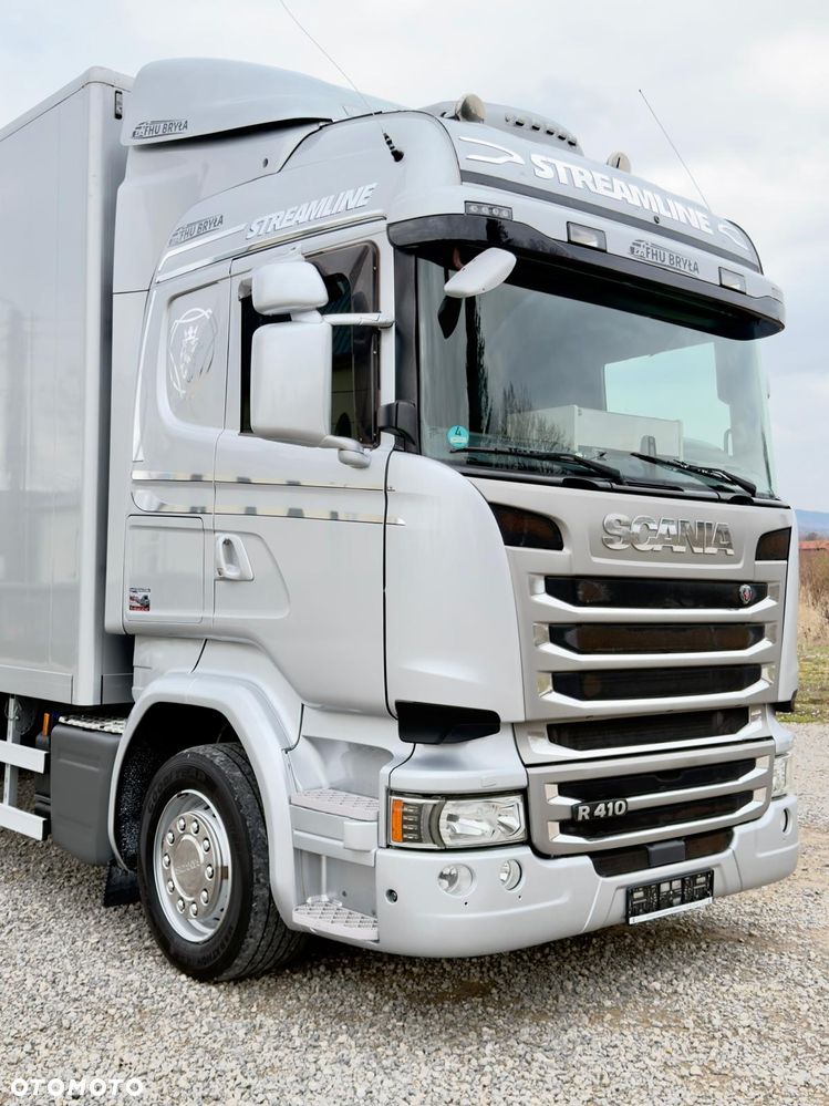 Scania SCANIA R410 / IZOTERMA / KONTENER / SILNIK 6 CYLINDROWY / 13 LITROWY  / KLIMA POSTOJOWA / WINDA / SPROWADZONY / SYPIALKA / AUTOMAT / 18 PALET / E6 / STAN BARDZO DOBRY - 9