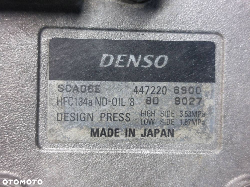 SPRĘŻARKA KOMPRESOR KLIMATYZACJI DAIHATSU TERIOS I 1.3 16V 447220-6900 - 5