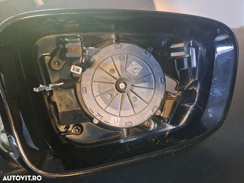 Oglinda retrovizoare exterioara dreapta electrica semnalizare camera video fara sticla si capac negru cu chrome 9 pini Originala BMW G11+LCI G12+LCI - 2