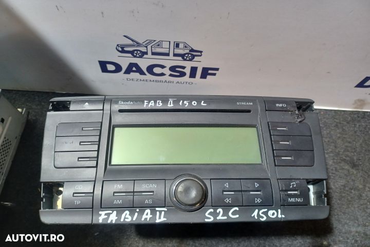 Radio cd 1Z0035161B Skoda Fabia 5J [2007 - 2010] Combi wagon 5-usi 1. - 1