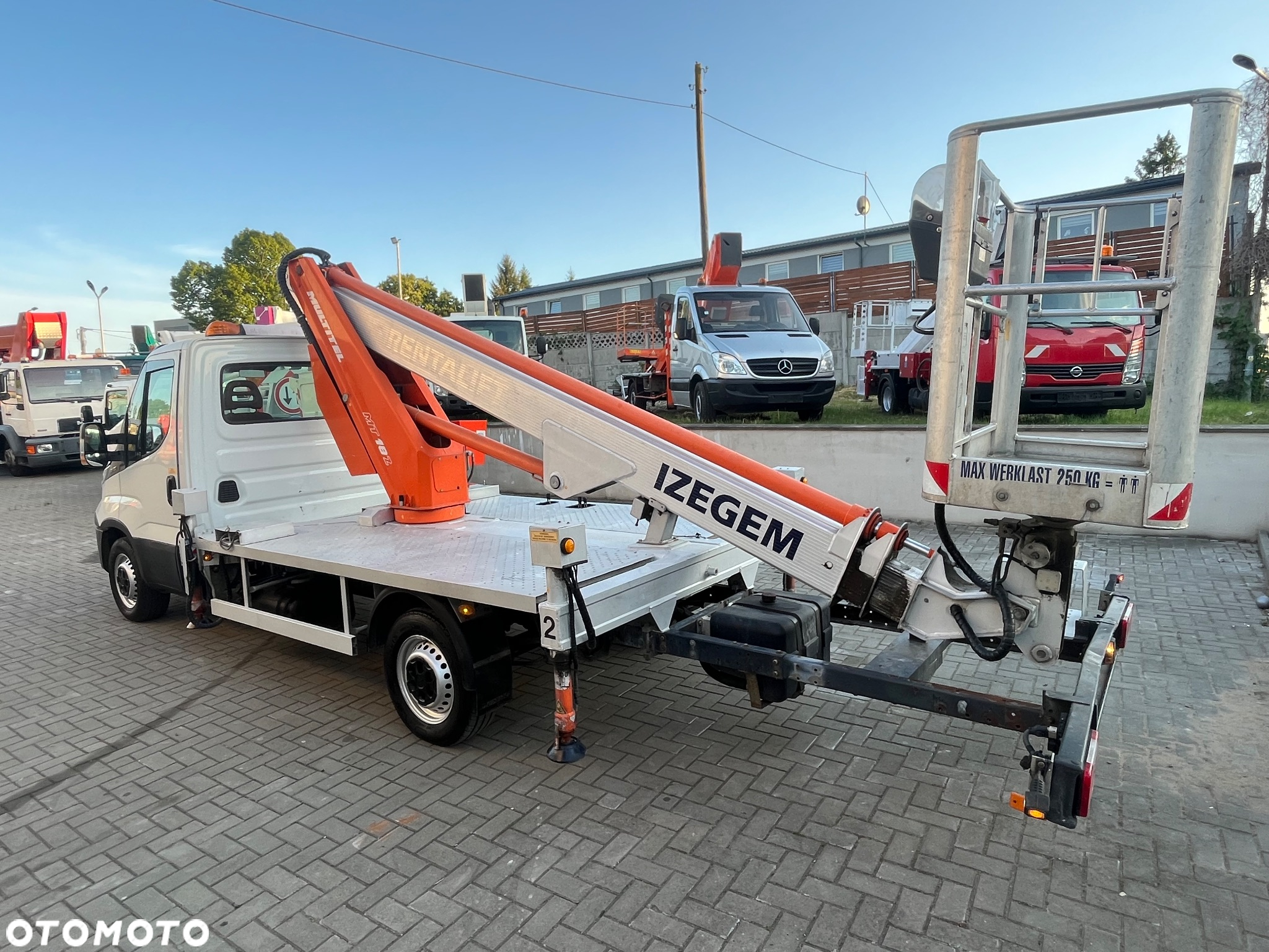 Iveco Podnośnik Koszowy Zwyżka 18 metrów Multitel MT182 Kosz 250KG!!! 13 M w Bok ! UDT BDB Stan jak Wumag Ruthmann GSR - 4