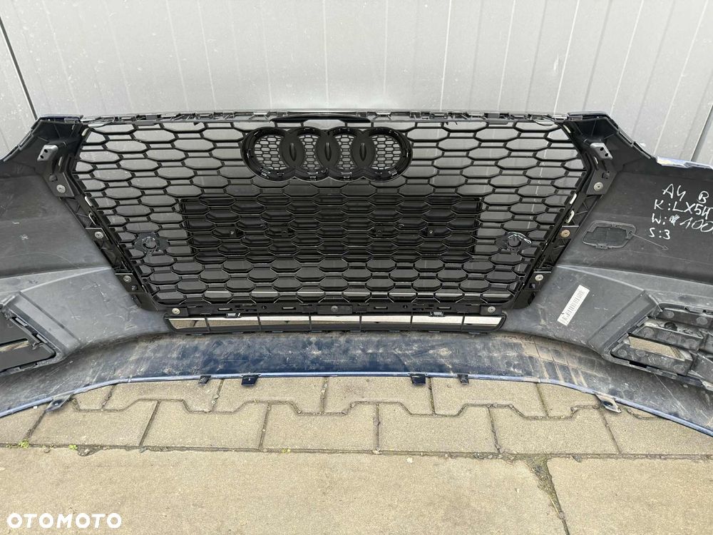 Audi A4 B9 Zderzak Przód Przedni Kompletny 6xPDC LX5H 15-19 - 8