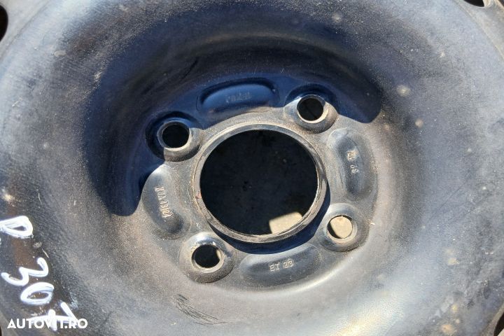 Jante tabla 15 - set 15X6J ET23 KBA49124 15X6J ET23 KBA49124 Peugeot - 4