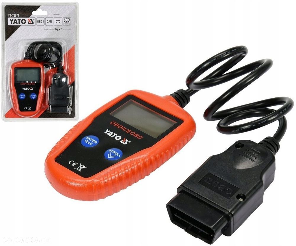YATO TESTER DIAGNOSTYCZNY INTERFEJS OBD I OBD2 II - 2