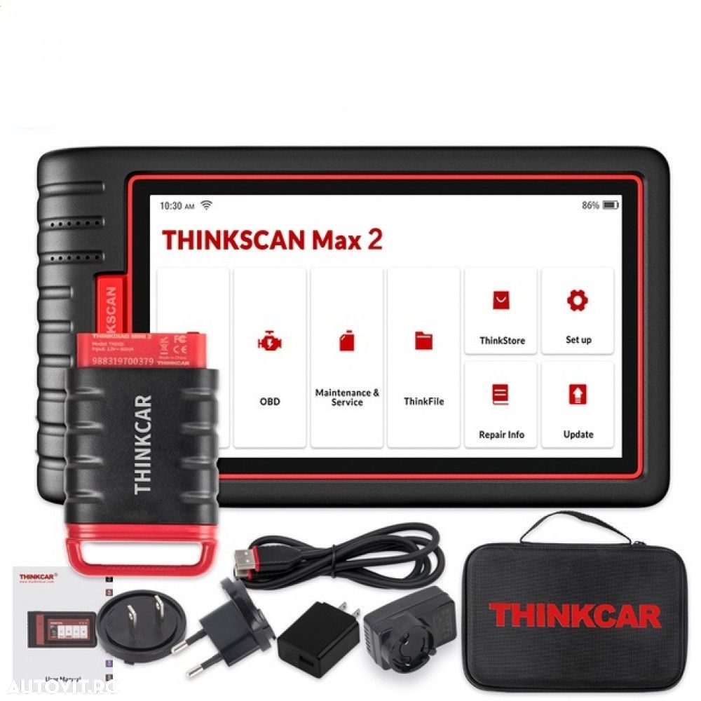 Tester auto THINKSCAN MAX 2: Codare ECU, diagnoza, 28+ functii, BT - 7