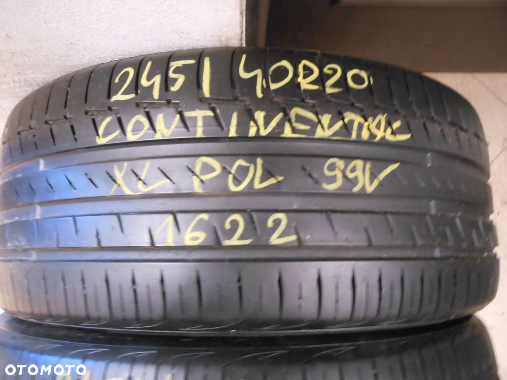 Opony 245/40r20 continental sport contact 6 6mm lato POL XL contisilent  PARA - 2