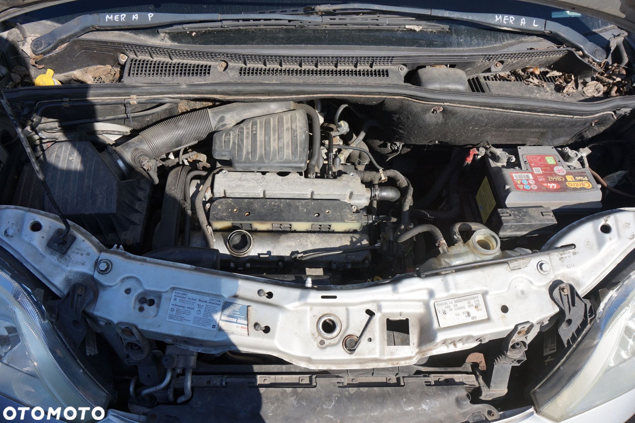 PRZEPUSTNICA MERIVA A 1.6 16V 25177983 9192122 OPEL 2003-2005 - 1